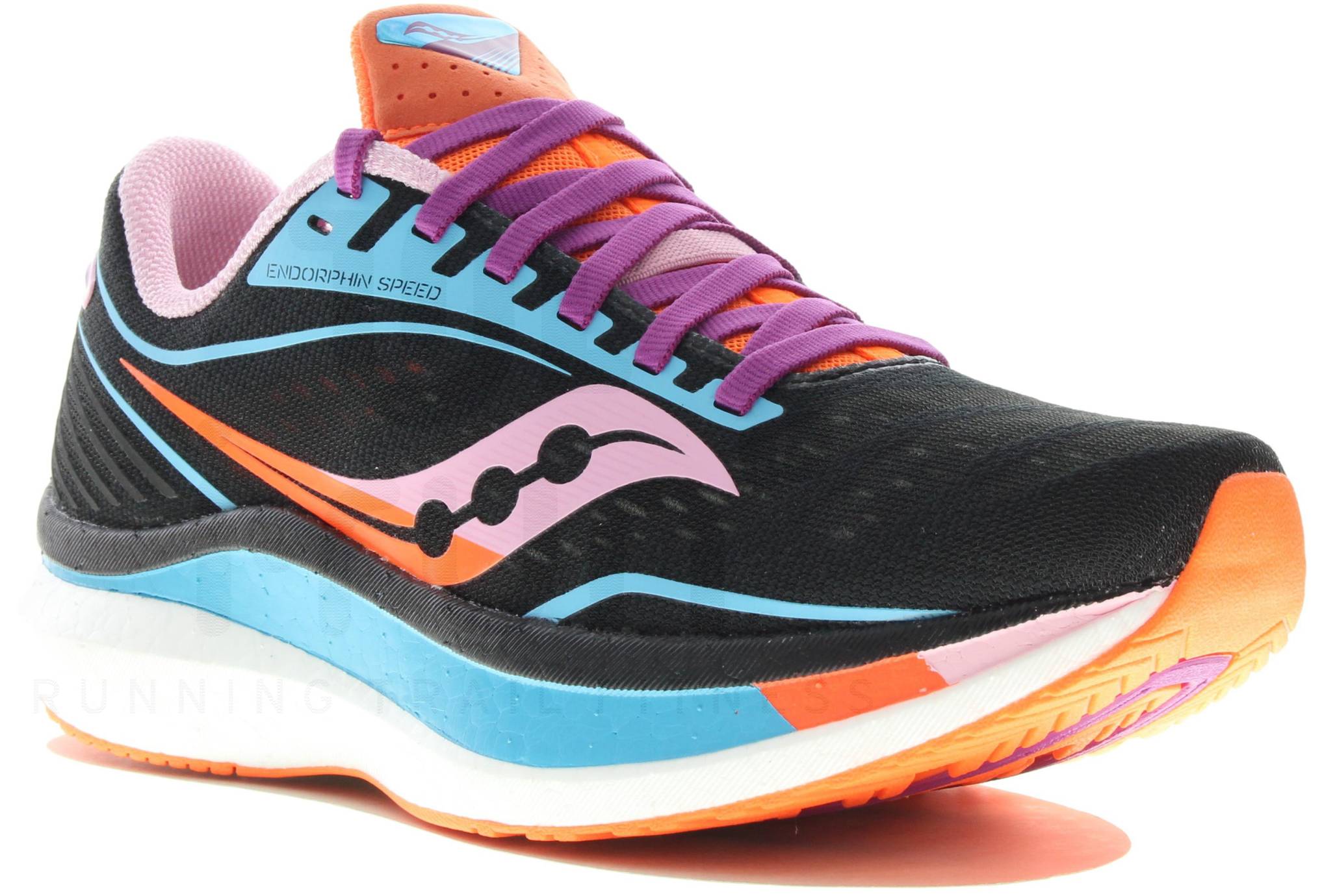 Chaussures De Running Femme Saucony Endorphin Speed Future - Taille 7.5 US (38.5 EU), Couleur Rose Multicolore, Neuves Avec Boîte
