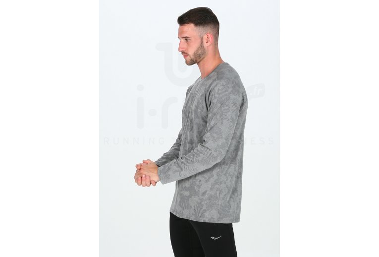 Saucony Camiseta manga larga Negative-Split Jacquard