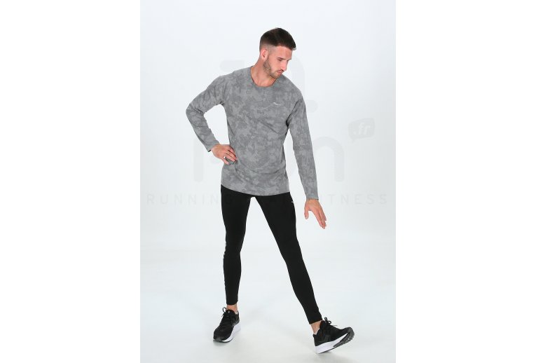 Saucony Camiseta manga larga Negative-Split Jacquard