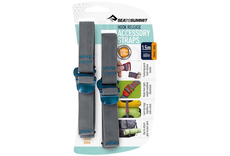 Sea To Summit Sangle de compression 1.5 m - 20 mm crochet