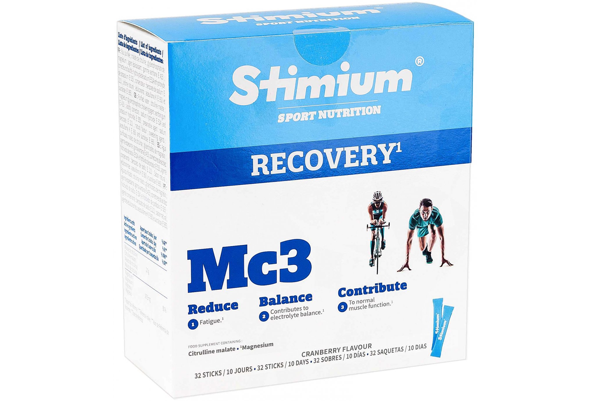 Stimium Etui 32 sticks Récupération MC3 Diététique Gels