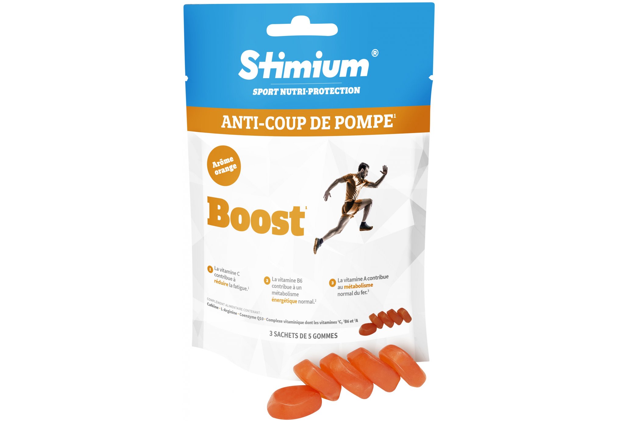 Stimium Gommes boost - orange diététique barres