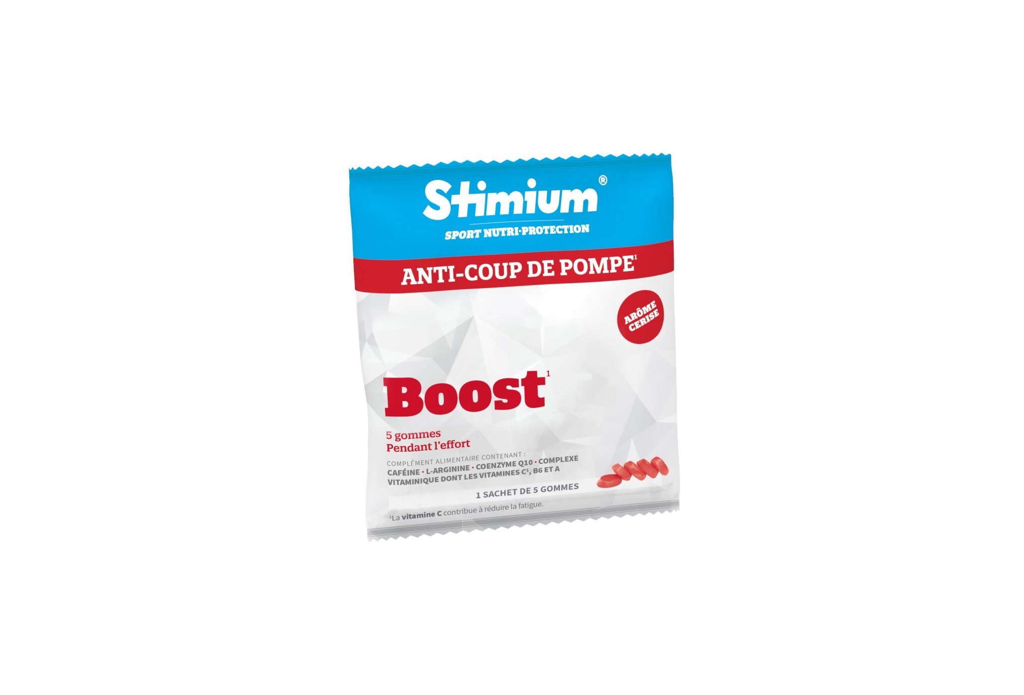 Stimium Sachet de 5 Gommes Boost - Cerise Diététique Compléments