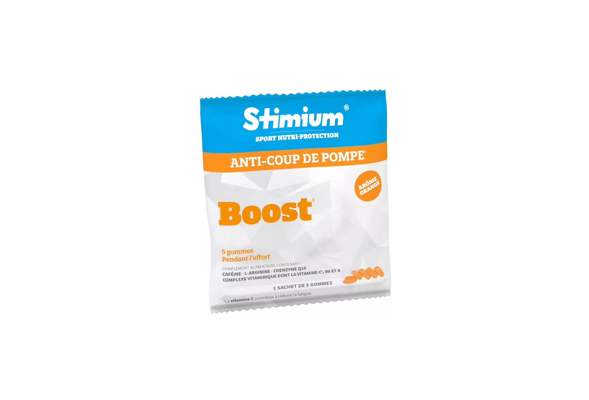 Stimium Sachet de 5 gommes Boost - Orange Diététique Barres