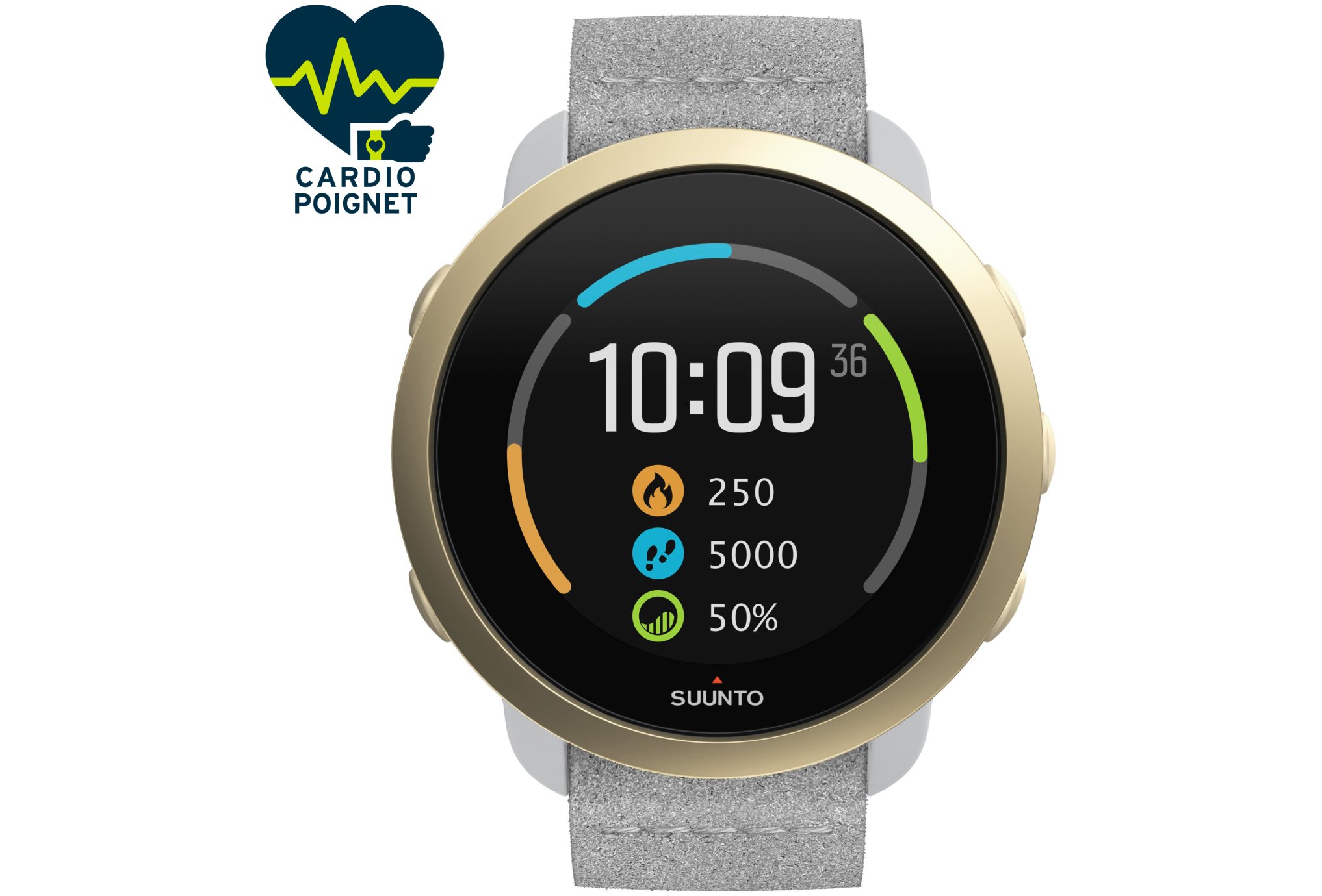 Suunto 3 Pebble White Light Gold Cardio-Gps