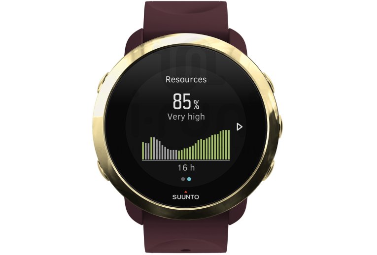 Suunto Pack 3 Fitness Burgundy + correa Burgundy Gold de regalo