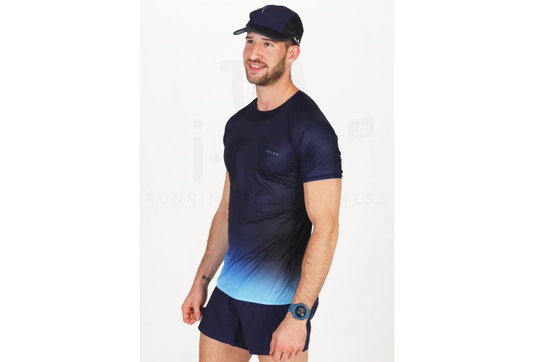 Camiseta running hombre de manga corta,Uglow Speed Aero Azul