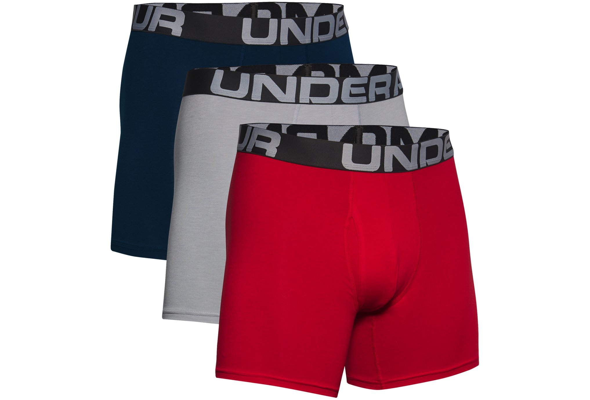Under Armour Lot de 3 boxers Charged Cotton vêtement running homme