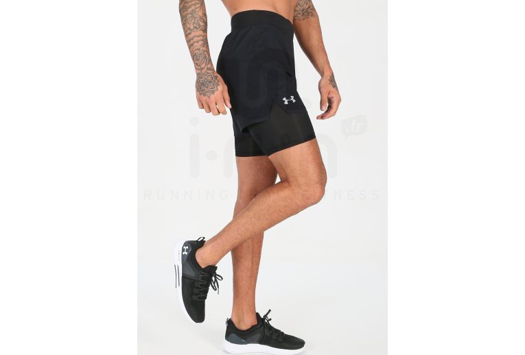 Under Armour pantal�n corto Qualifier Speedpocket 2 en 1