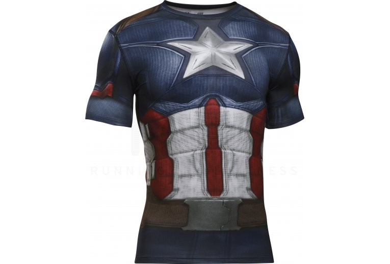 Under Armour Camiseta manga corta Compression Alter Ego Capitán América en promoción Hombre Under Armour Ropa