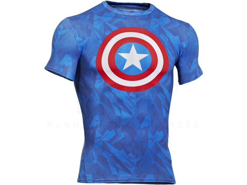 Under Armour Teeshirt Compression Alter Ego Captain America M homme