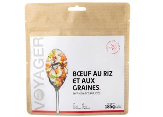 Voyager Boeuf au riz et aux graines